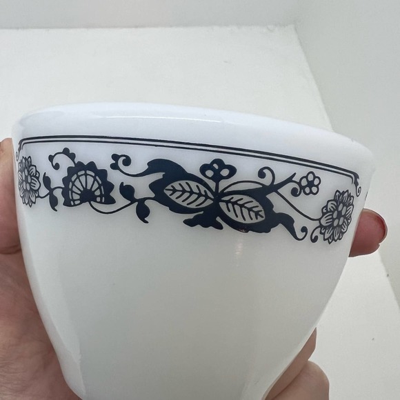 Vintage Pyrex Old Town Blue Onion open Creamer & Sugar Set Pyrex corning corelle - Picture 5 of 6